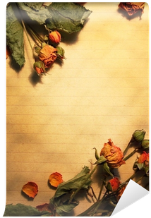 Blank Sheet Of Paper, Framed Dried Flowers Wall Mural - エンディングノートのすすめ: 家族への愛情をカタチに-. 円満な相続を迎えるためのメッセージのまとめ方 (400x400)