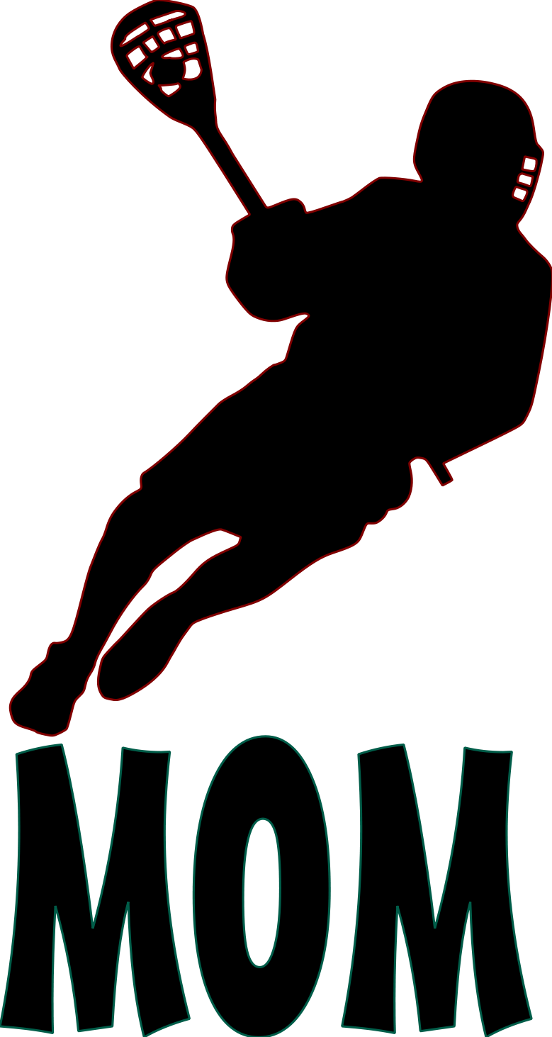 Lacrosse-mom File Size - Lacrosse Player Clip Art (779x1463)