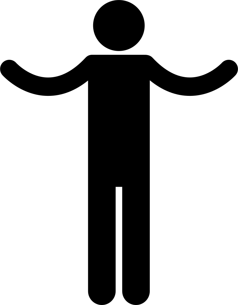 Silhouette With Spread Arms Comments - Person With Open Arms (766x980)