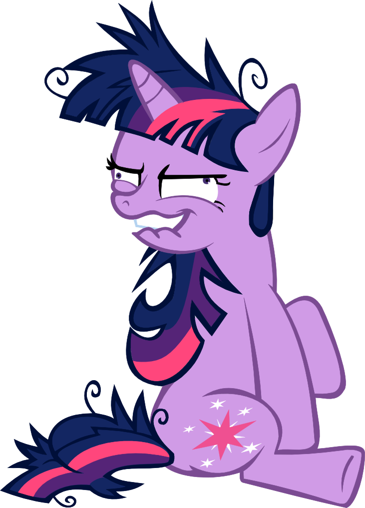 Twilight Clipart Bite - Twilight Sparkle Going Crazy (731x1017)