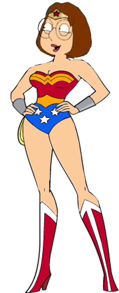 Meg Griffin As Wonder Woman By Darthranner83 - Scooby Doo Daphne Wonder Woman (466x992)