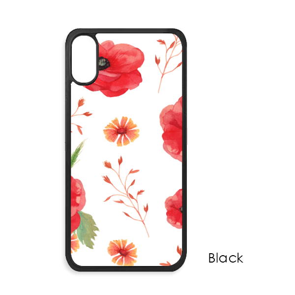 Watercolour Flowers Corn Poppy - Mobile Phone Case (600x600)