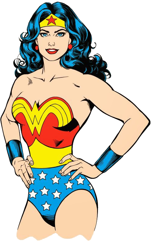 Wonder Woman Clipart - Quilting Treasures Wonder Woman Fleece By The Yard (600x800)