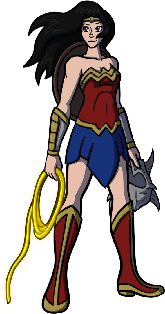 Wonder Woman By Araghenxd - Cartoon (693x1153)