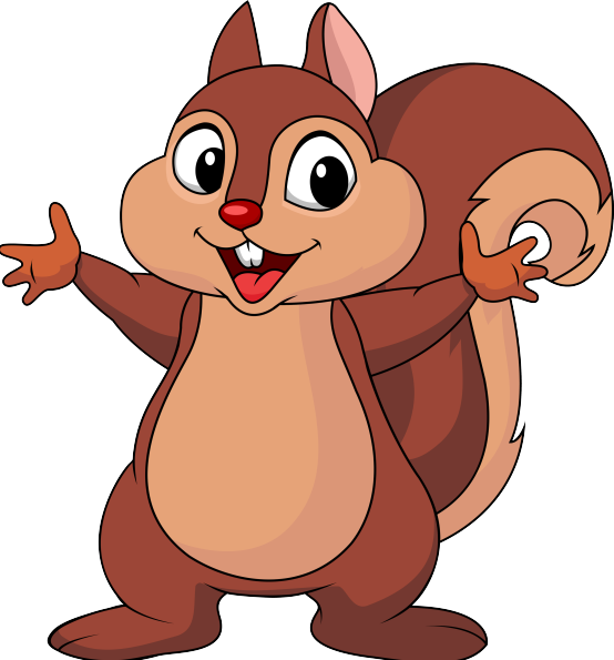 2014 Kids Fun Town, Indoor Playground & Party Centre - Squirrel Cartoon (554x595)