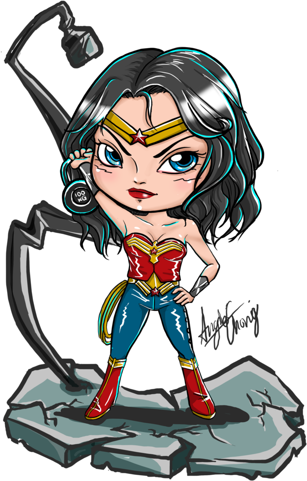 Wonderwoman Chibi By Choyuki - Comics (751x1063)