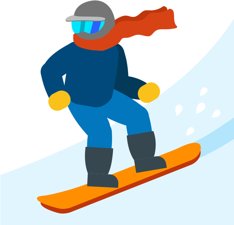 240 × 240 Pixels - Ski Snowboard Emoji (768x768)