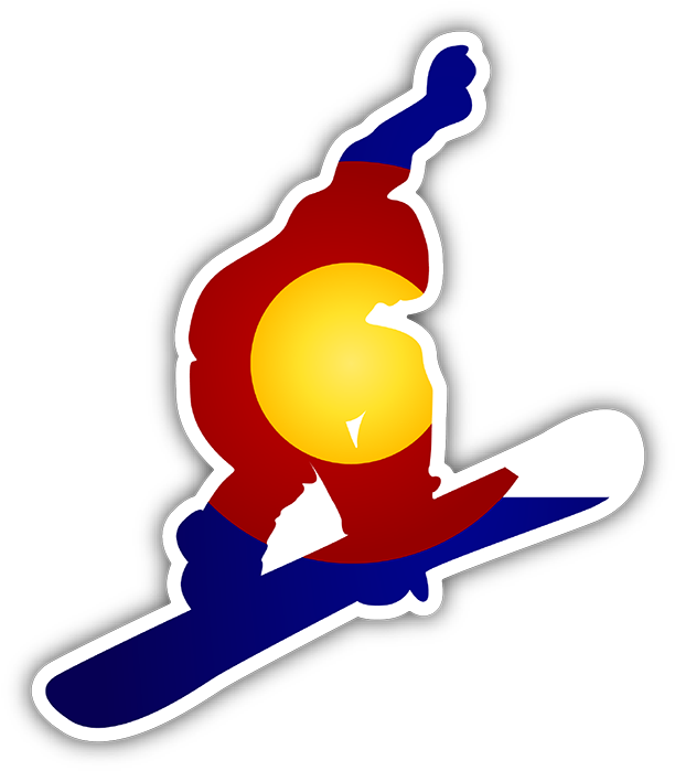 Colorado Snowboarder Bumper Sticker - Colorado Snowboarder Bumper Sticker (720x720)