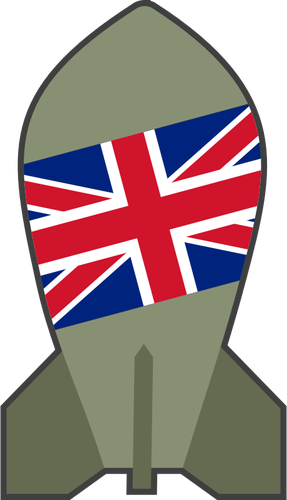 Vector Clip Art Of Hypothetical British Nuclear Bomb - Nuke Clipart North Korea (459x800)