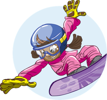 Free Skiing For 3rd And 4th Graders This 2018 Season - Skiing Children Png Cartoon (372x350)