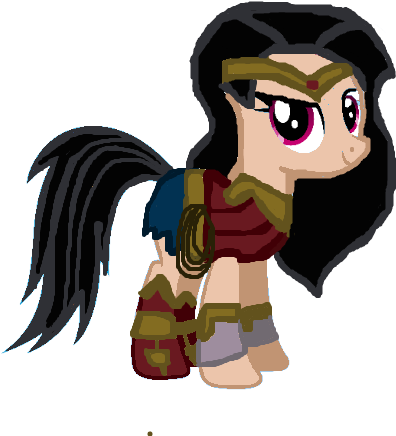 Mlp Wonder Woman By Rosiepink345 - Cartoon (1006x477)