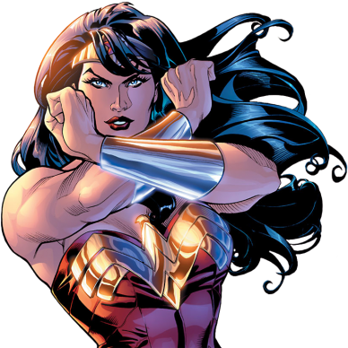 Cartoon Wonder Woman Render Png Png Images - Wonder Woman Cross Arms (400x394)