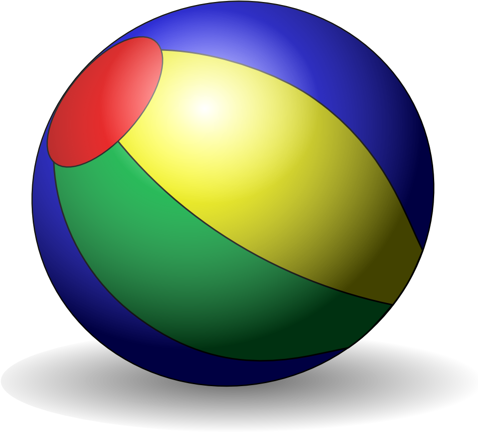 Beach Ball Onlinelabels Clip Art Beachball - Beach Ball Clip Art (1000x948)