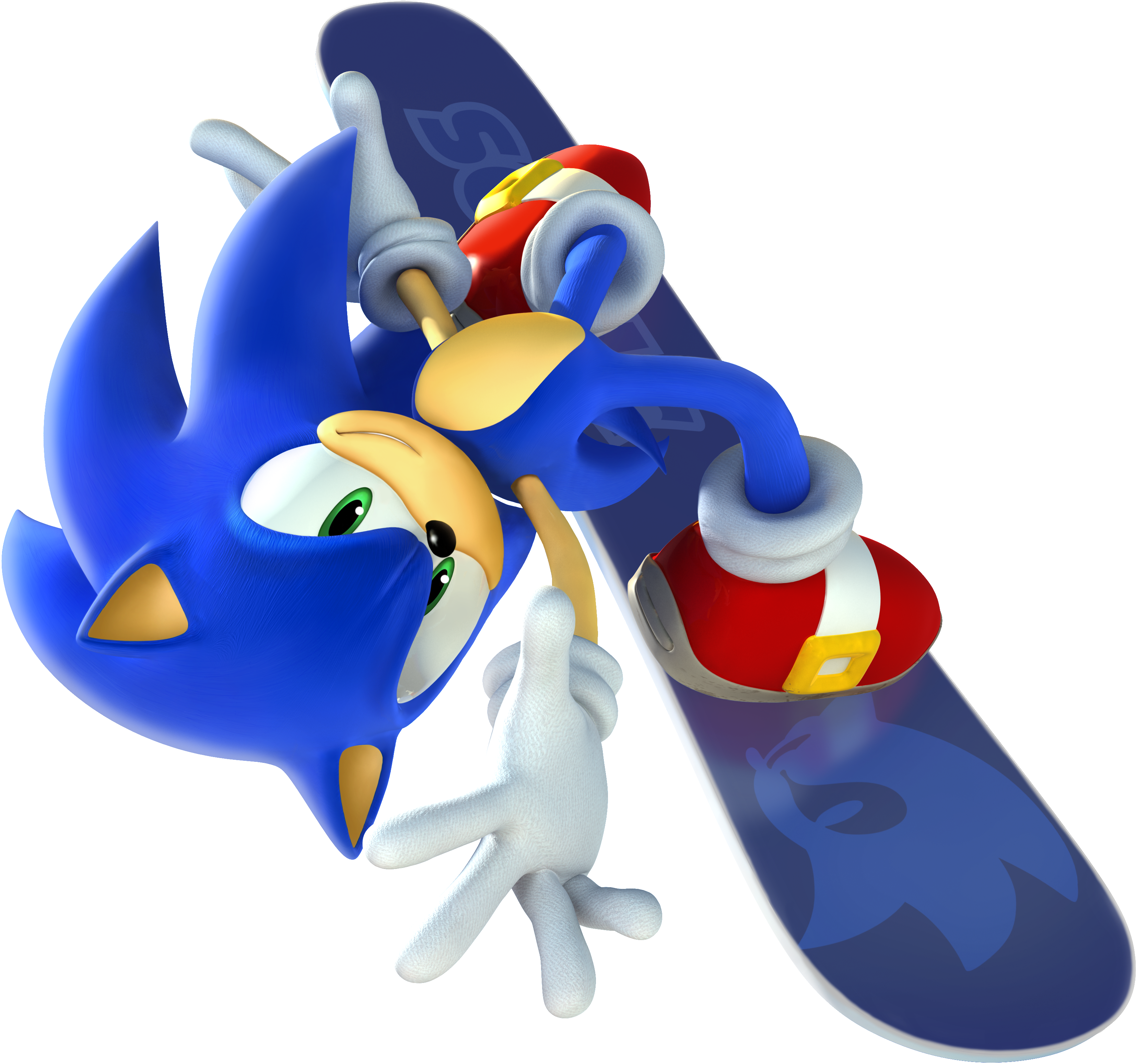 Mario & Sonic At The Olympic Winter Games - Mario And Sonic At The Olympic Winter Games Sonic (3764x3647)