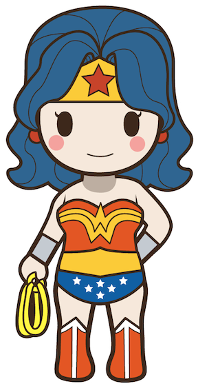 Wonder Woman - Wonder Woman Cute Cartoon (419x640)
