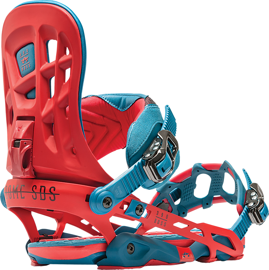 Rome 390 Boss Snowboard Bindings - Rome 390 Boss Snowboard Binding Red, L/xl (898x900)