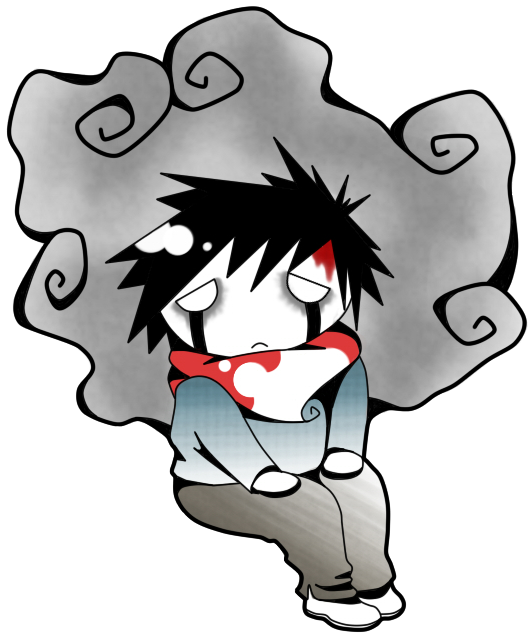 Sad Emo Boy By Untilia - Sad Emo Boy By Untilia (594x685)