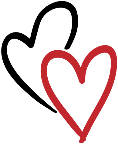 Two Hearts Sticker - Rabiscado Coração Vetor Png (512x512)