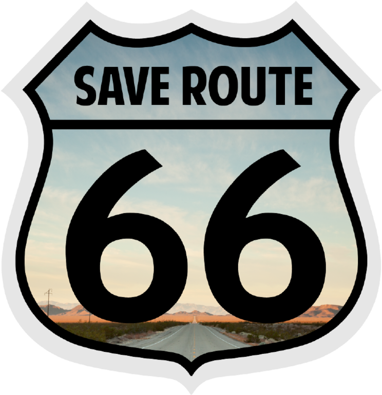 Historical Route 66 Is Arguably The Most Famous Road - Emblem (800x800)