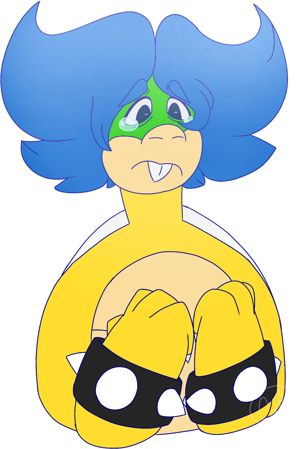 Oh No, It's The Sad Boy - Cartoon (1280x1621)
