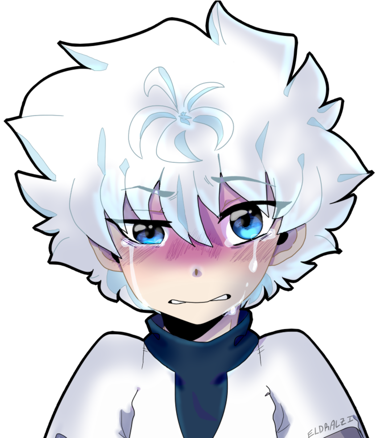 Killua The Sad Bean By Sleepinq-doqqo - Cartoon (894x894)