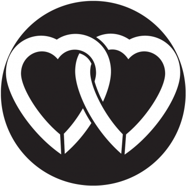 Two Hearts Metal Gobo - Happy Valentines Day 2018 (400x400)