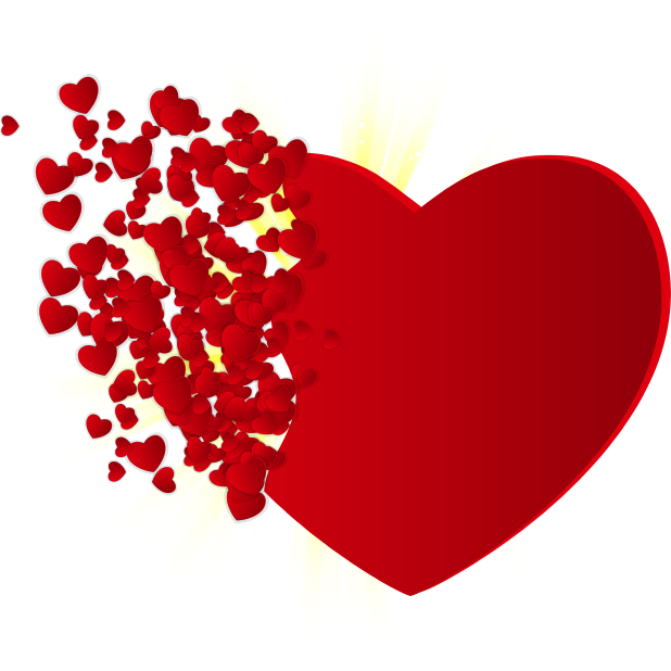 Heart Stickers For Valentine's Day Messages Sticker-2 - Heart Images Hd Png (618x618)