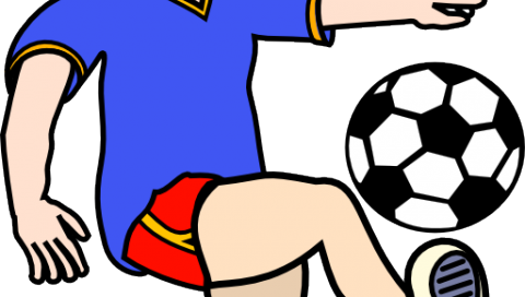 Soccer Girl Clipart - Soccer Ball Clip Art (480x272)