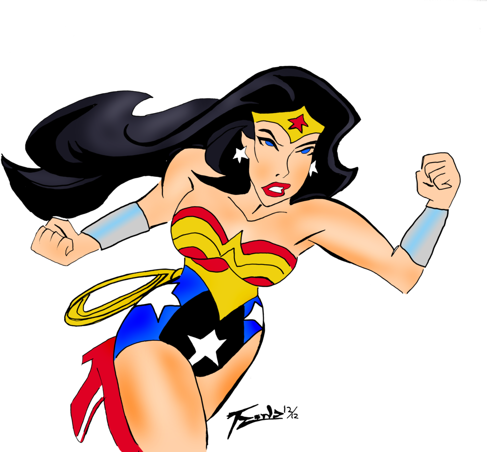 Wonderwoman Action From Dc Comics By Trendsnow - Wonder Woman (1024x922)