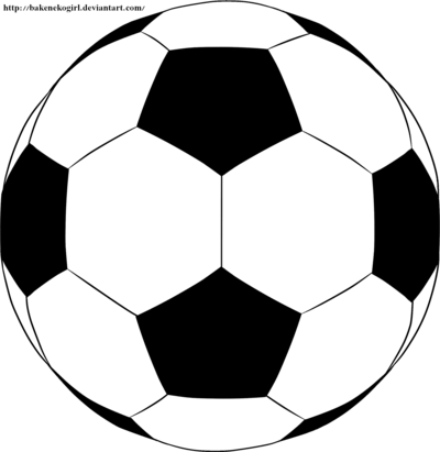 Linerat Soccer Ball By Bakenekogirl - Football Silhouette (400x411)