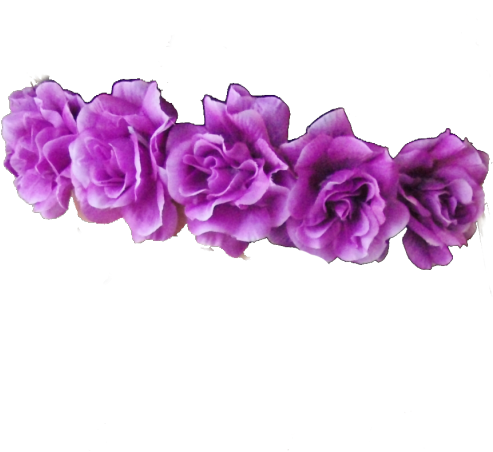Flower - Transparent Purple Flower Crown (500x500)