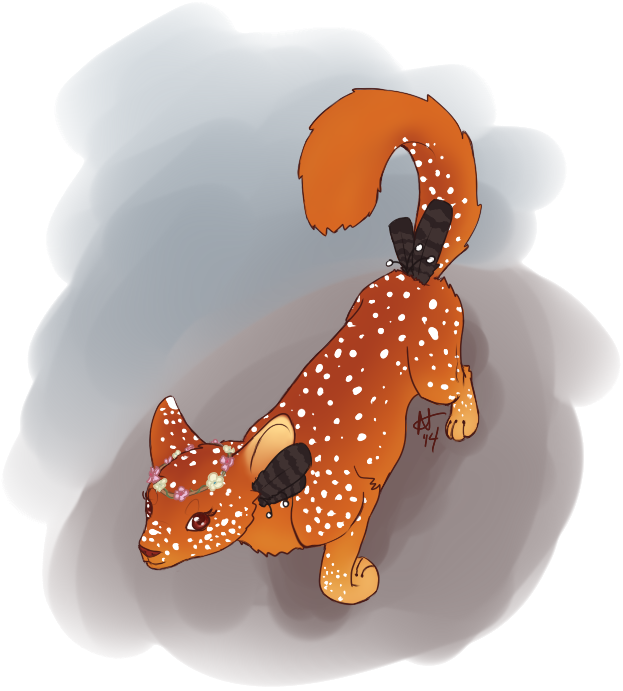 Flower Crown Nala By Pirateprincss - Dachshund (623x691)