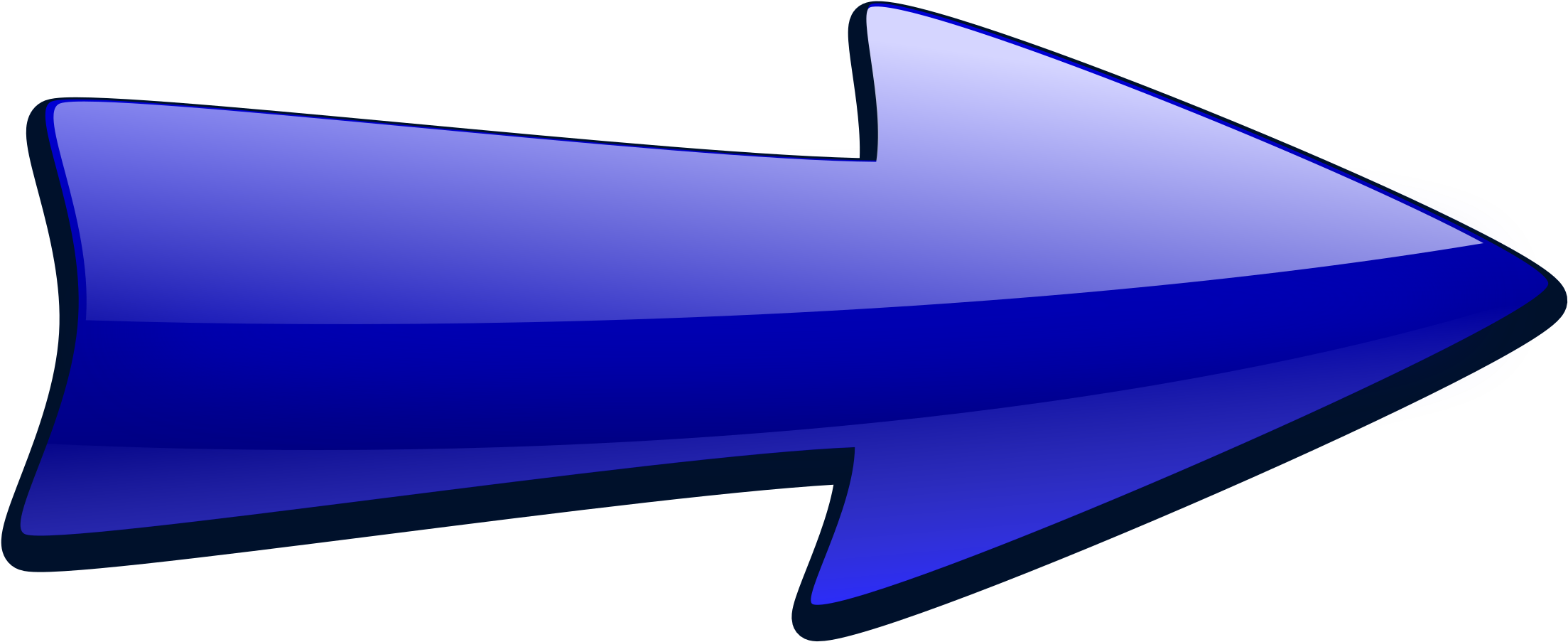Clipart Of Arrows - Big To Small Arrow (2400x1320)