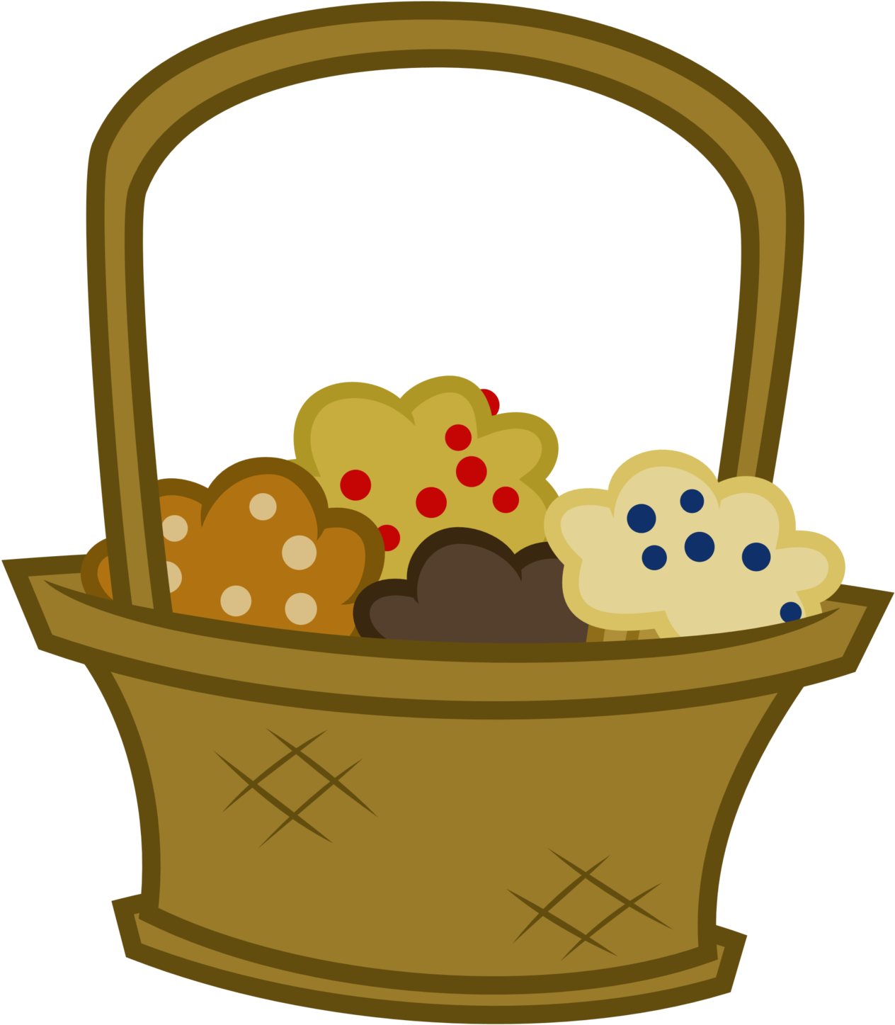 Blueberry Muffin Clipart Mlp - Cartoon Picnic Basket (1280x1680)