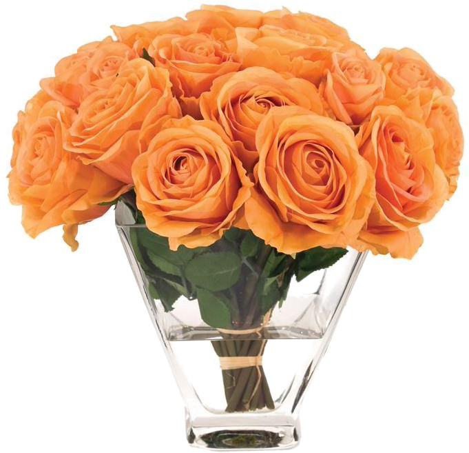 Garden Roses Flower Bouquet Glass Floral Design - Garden Roses Flower Bouquet Glass Floral Design (707x684)