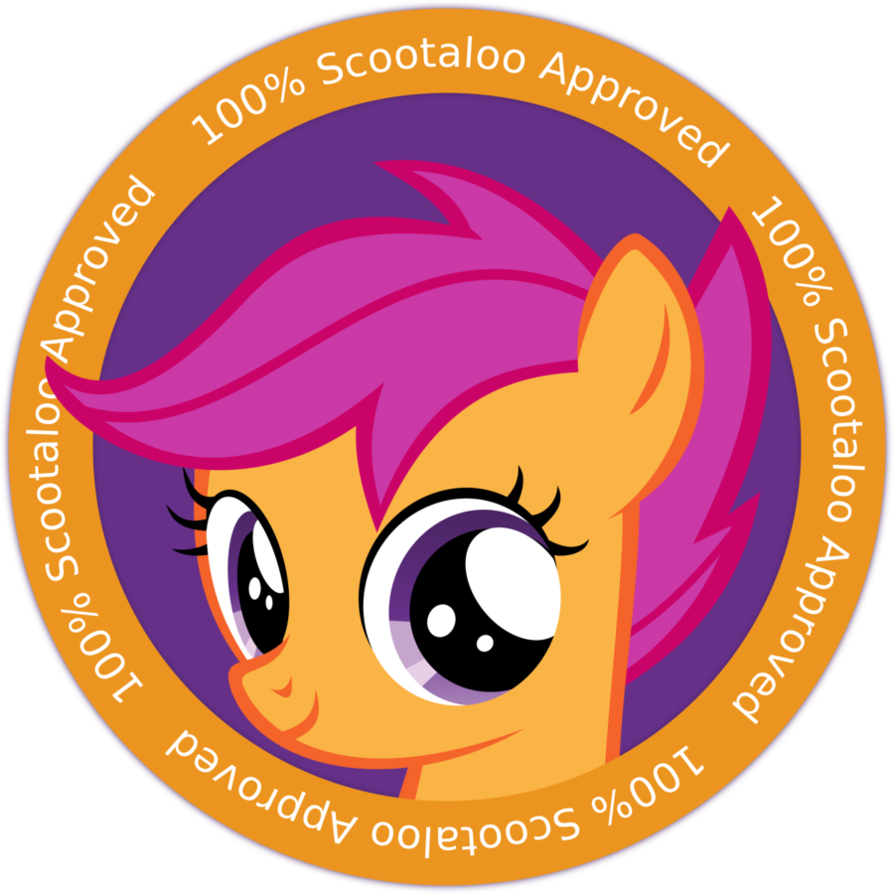 Scootaloo's Badge Of Approval By - Mlp Fim Filly (894x894)