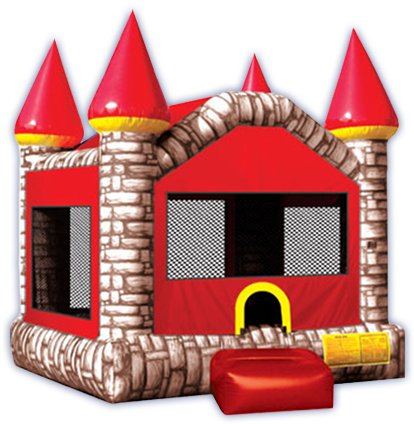 Traditional Bouncy Castle Rentals In Calgary Batman - Camelot Castle Brown Jump Medium (560x425)