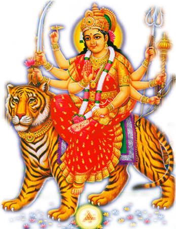 Goddess Durga Maa Png Clipart - Durga Ji Ki Aarti (480x450)