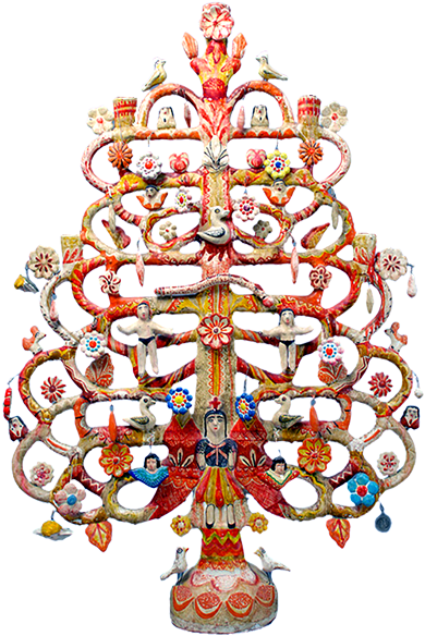 Mexican Tree Of Life - Arbre De Vie Mexicain (423x600)