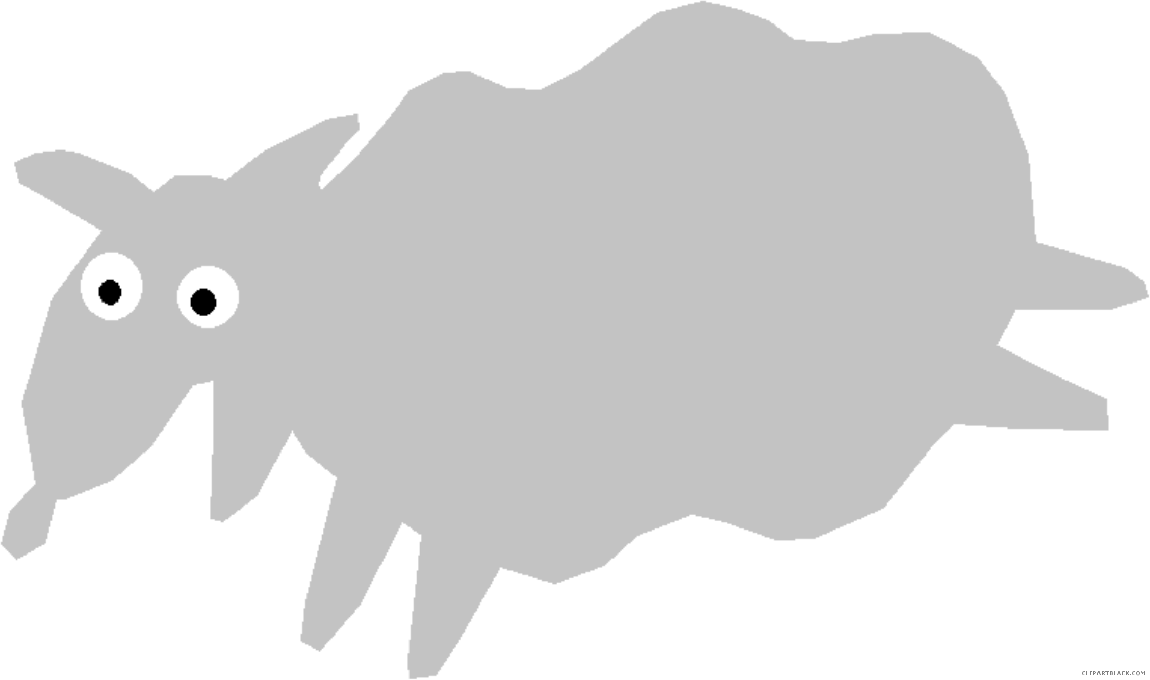 Sheep High Quality Animal Free Black White Clipart - Sheep (2255x1333)