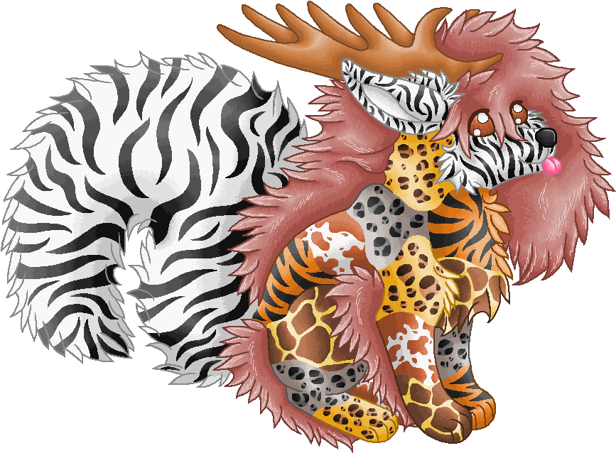 Very Animal Print By Okamitammi - Illustration (874x646)