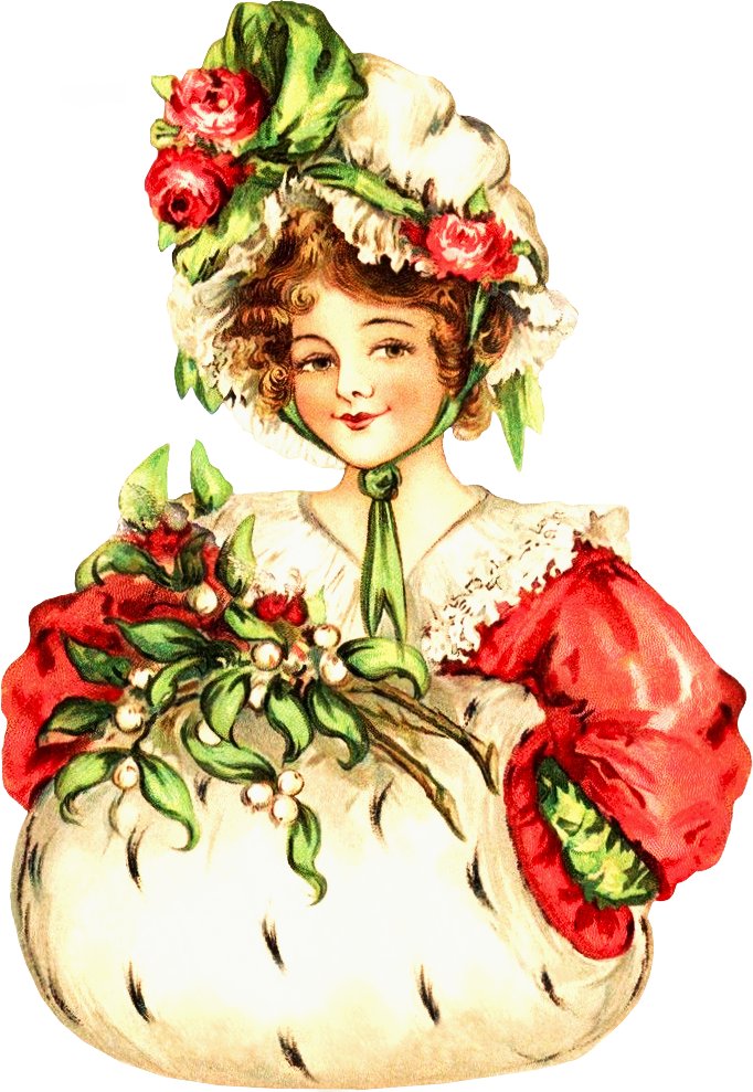 Victorian - Victorian Christmas Images Clip Art (682x989)