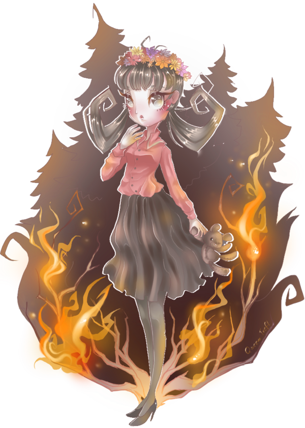 Don't Starve Drawing Fan Art - Anime (600x842)