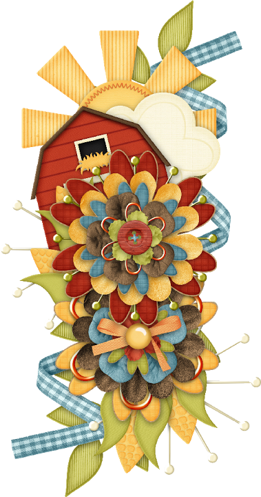 Spring Flowers Clip Art - Scrapbooking (379x720)