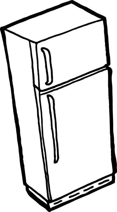 Refrigerator Clipart Cold Fridge - Do After She Says No (398x720)