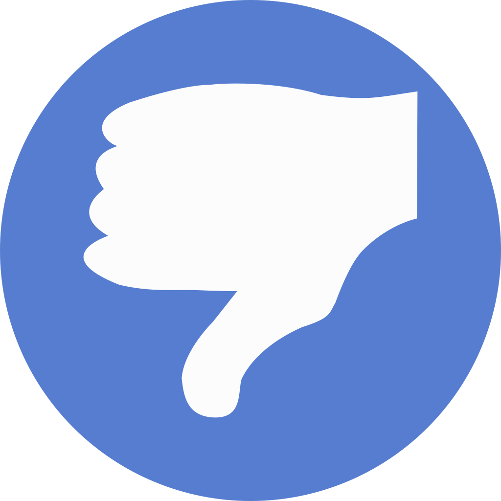 Election Thumbs Down Icon - Portrait Of A Man (1024x1024)