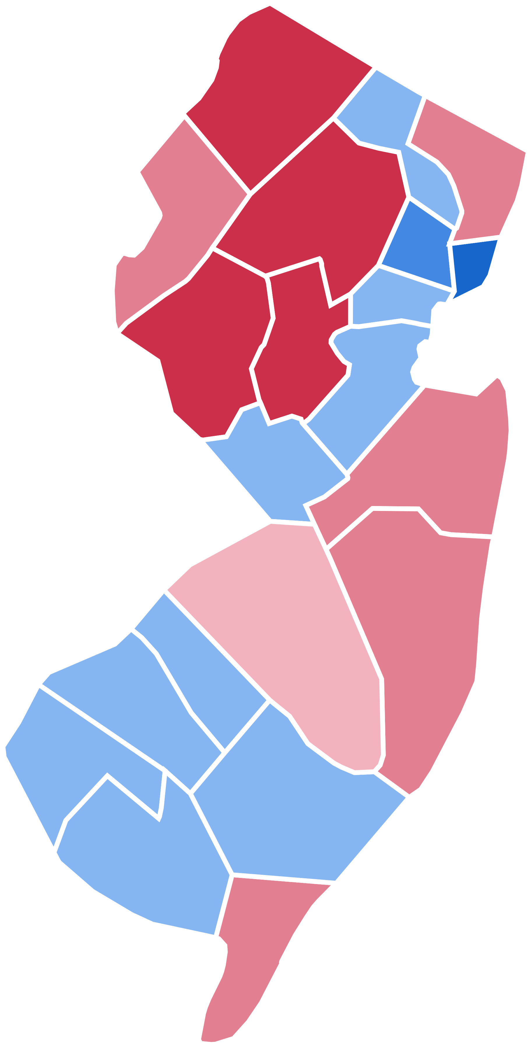 United States Senate Election In New Jersey Results - New Jersey (2000x3723)