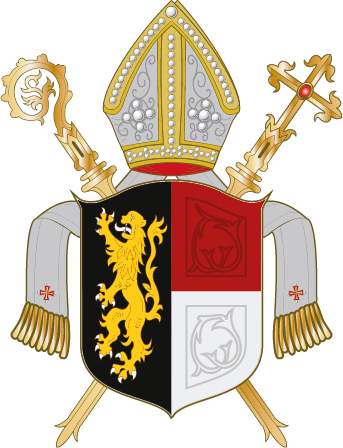 Episcopal Coat Of Arms - Roman Catholic Diocese Of Speyer (343x448)