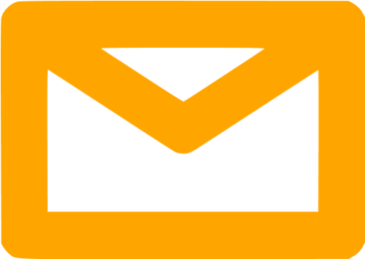 Orange Email Icon - Email Icon Orange Png (512x512)