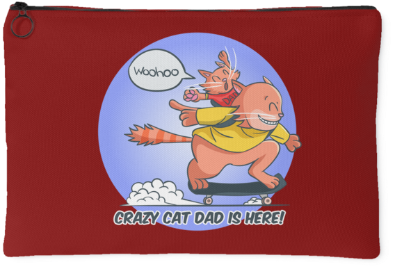 Cat Dad Pouch Woohoocrazy Cat Dad Is Here - Cat (690x690)